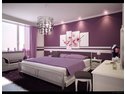 Painting bedroom with stripe effect