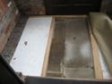 concrete floor of porch