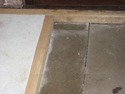 concrete floor of porch