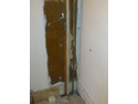 Cut old gas-pipes from hallway