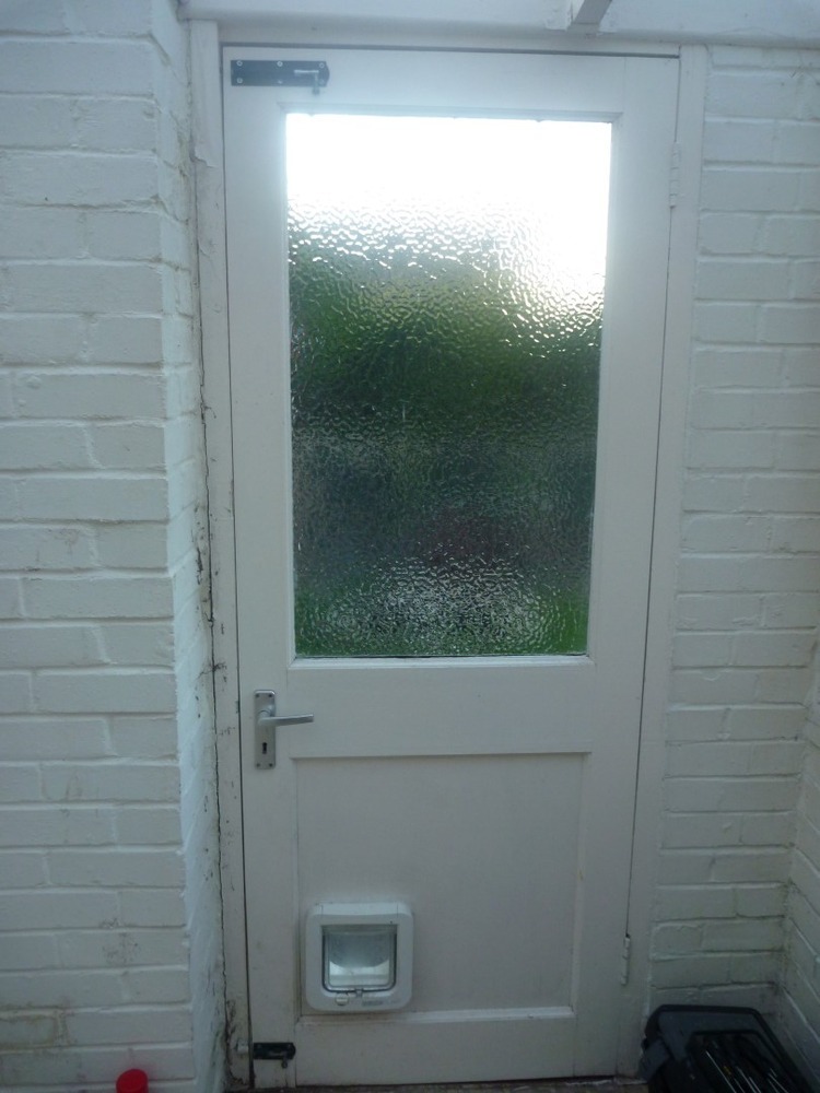 x2 UPVC external doors and frames supplied & fitted Windows job in