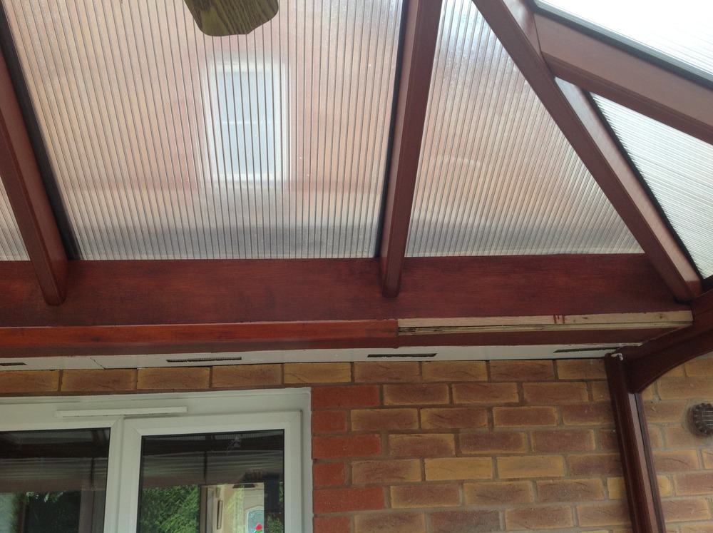 Box guttering leaking into conservatory Roofing job in Birmingham