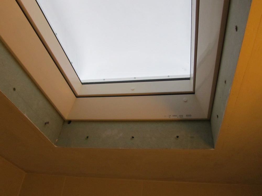 Velux window plastering Plastering job in Hornsey, North London