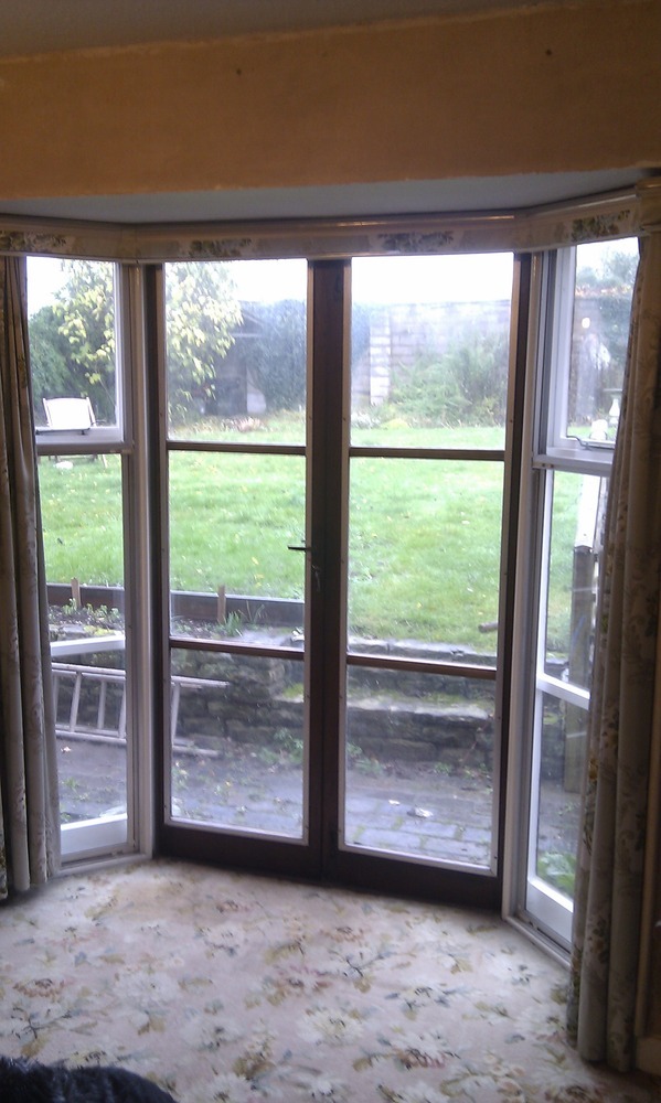 Replace wooden bay and French doors Windows job in Rugeley