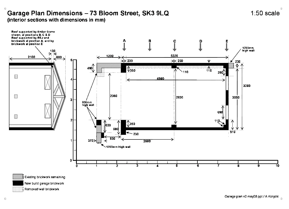 Freestanding Brick Garage Build Garages & Sheds job in Stockport