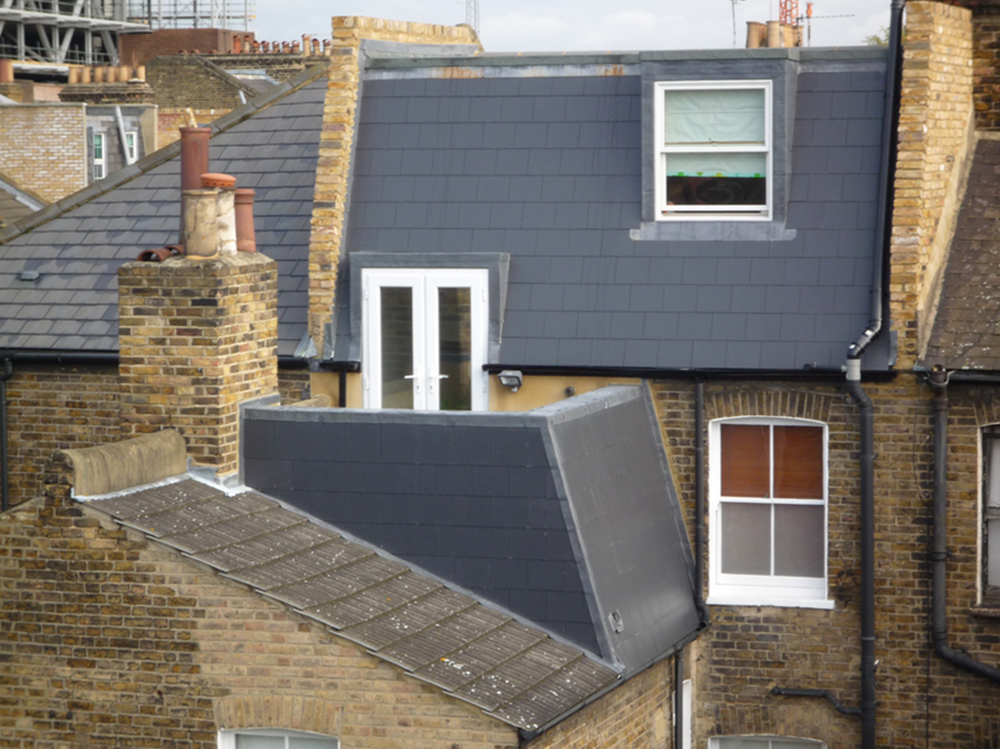 Construction of Roof Terrace Roofing job in Clapham Junction, South