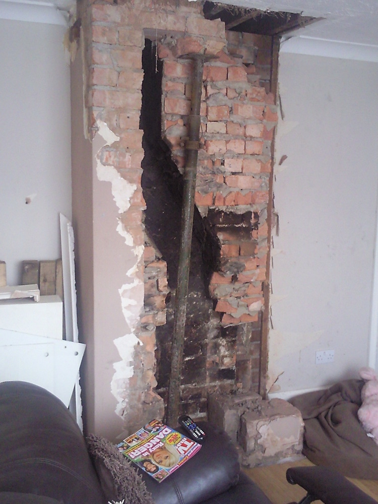 Removal of remaining chimney breast Chimneys & Fireplaces job in
