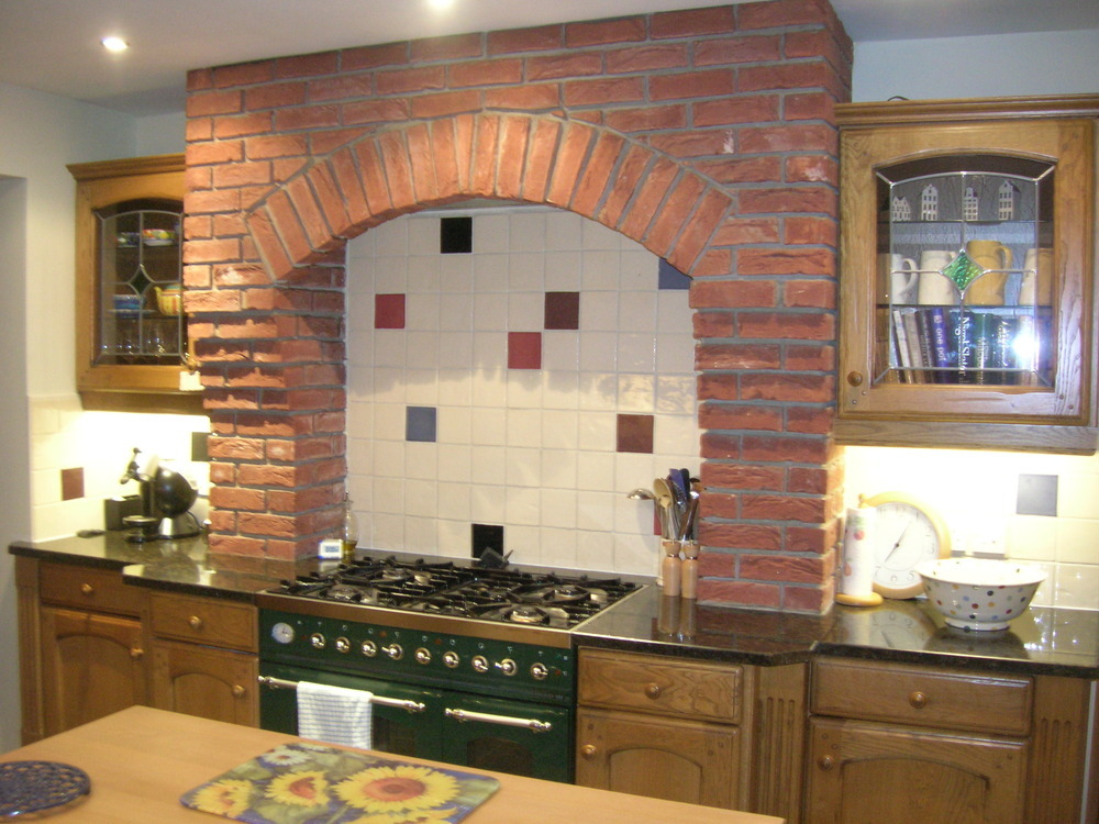 Remodel decorative brickwork over cooker alcove Kitchen Fitting job