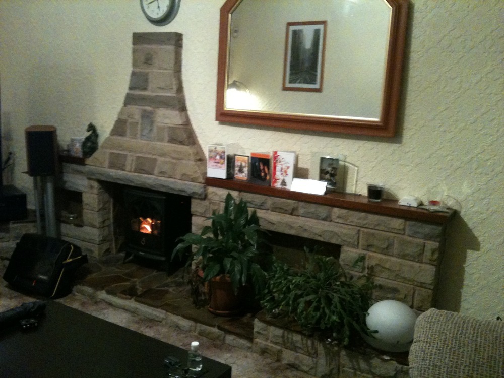 remove 1970s stone fireplace and plaster work Stonemasonry job in