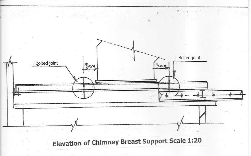 Removal of Chimney Breast from Ground & 1st Floor Chimneys