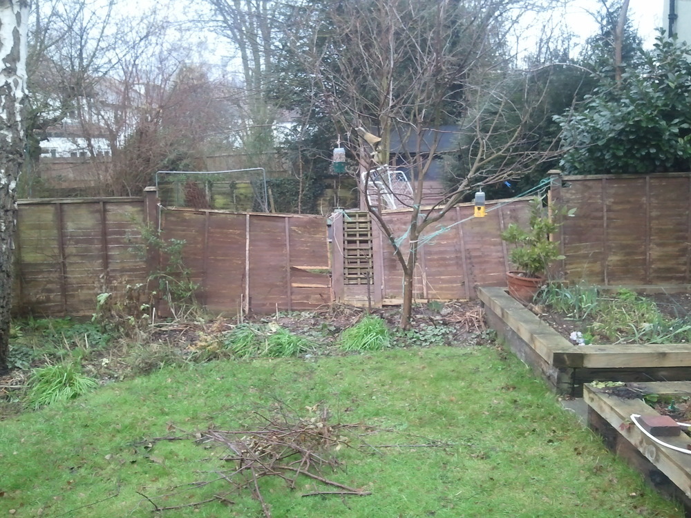 Replace part of back garden fence Fencing job in Epsom, Surrey