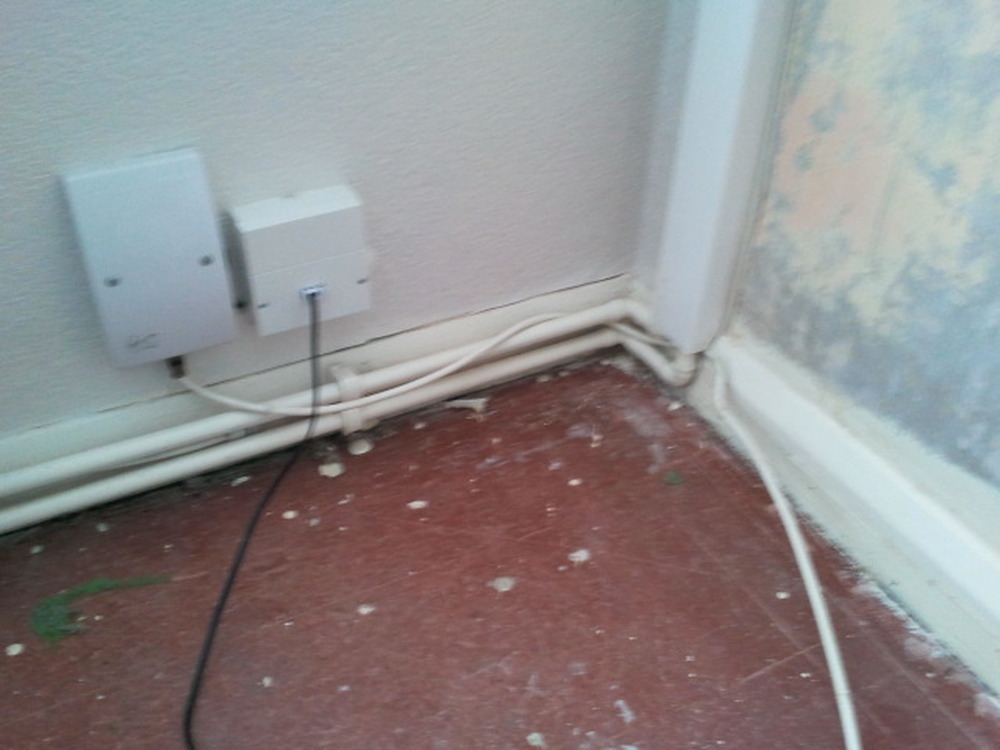 Chasing pipes for radiator into wall/floor? Plumbing job in Newcastle