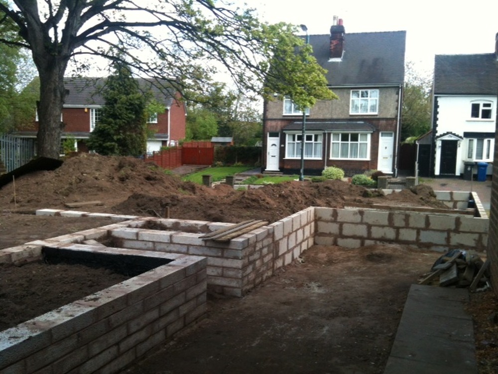 Rendering Garden Blockwork retaining walls Plastering job in Lichfield, Staffordshire MyBuilder
