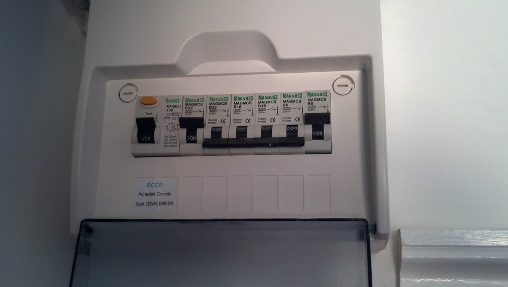 2nd fix shower, isolator switch,replace consumer unit Electrical job