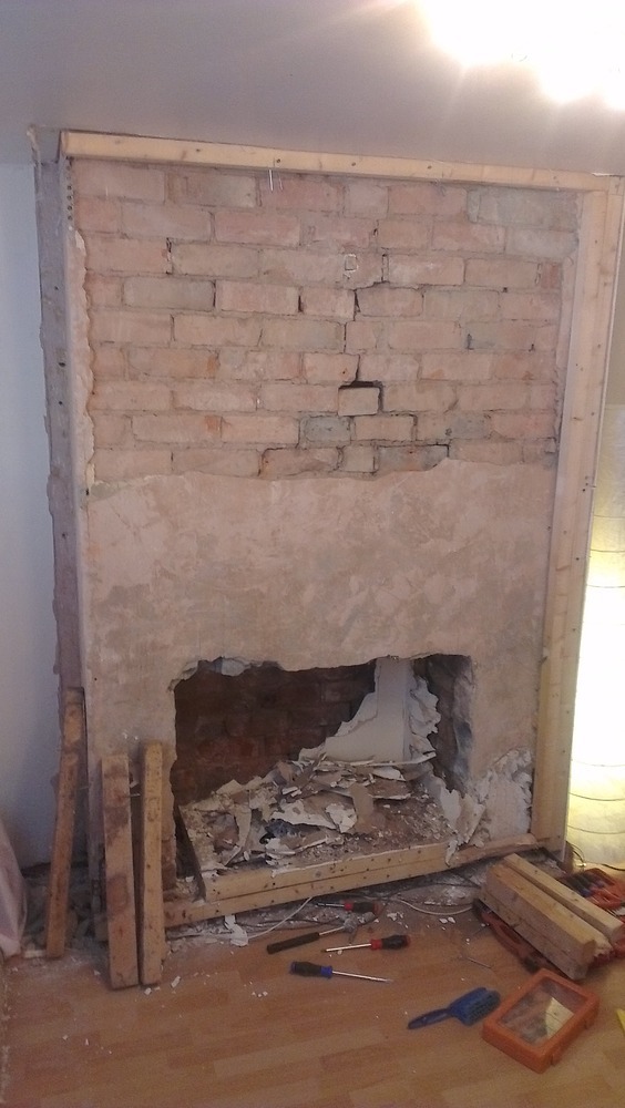 Repointing fireplace and chimney breast Chimneys & Fireplaces job in
