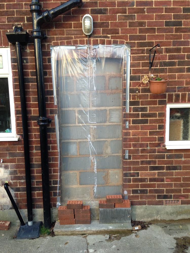 brick up external doorway Bricklaying job in Leeds, West Yorkshire
