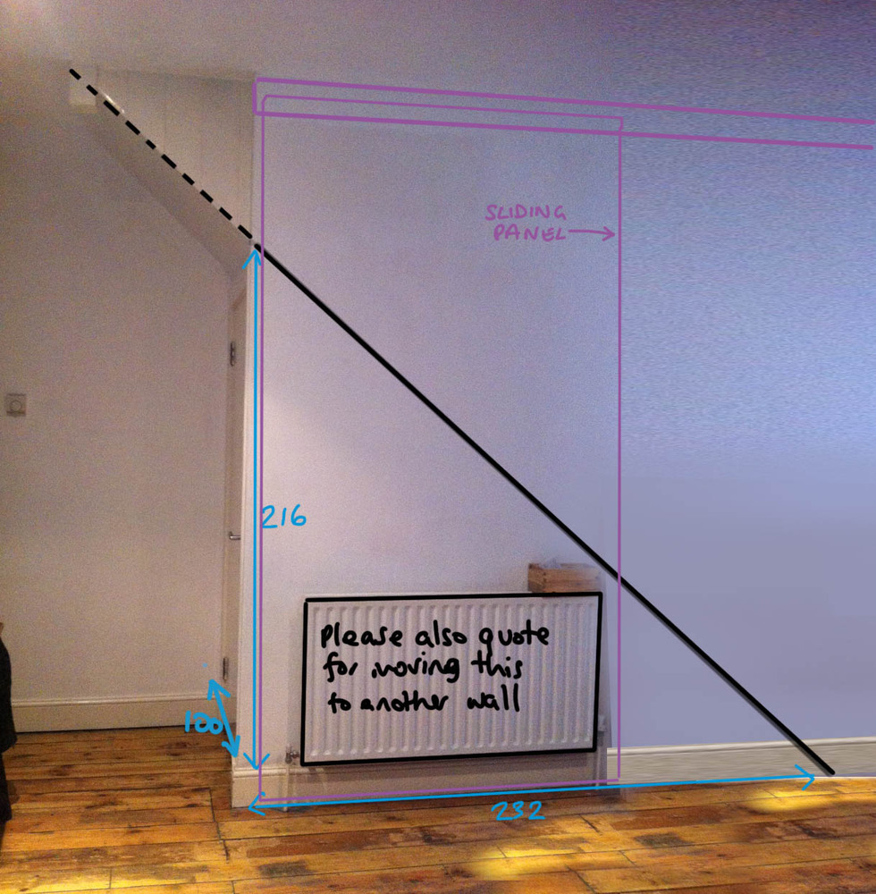 Knock into chimney breast, remove under stair cupboard. Conversions